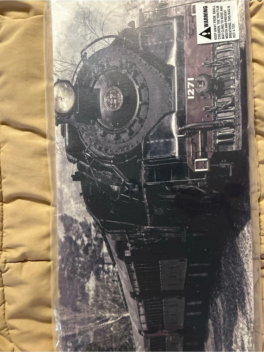 Vintage Steam Train Wall Art - Black & White Home Wall Decor